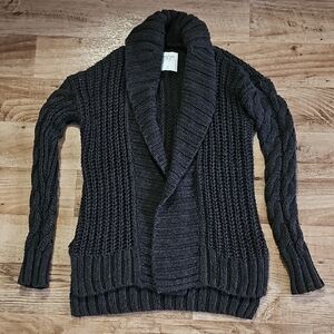 Abercrombie & Fitch Charcoal Knit Cardigan